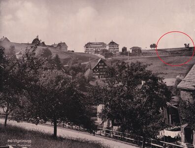 Blick zum Vögelinsegg-Felsen