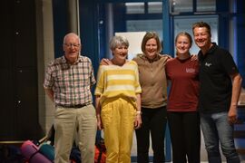 50 Jahre Lämmler: Migg und Margrit (Gründungsmitglieder), Tina, Thia, Michi