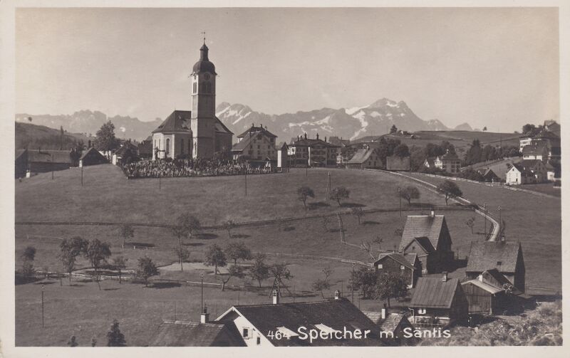Datei:Bogenweg Kirche Altherr um1920.jpg